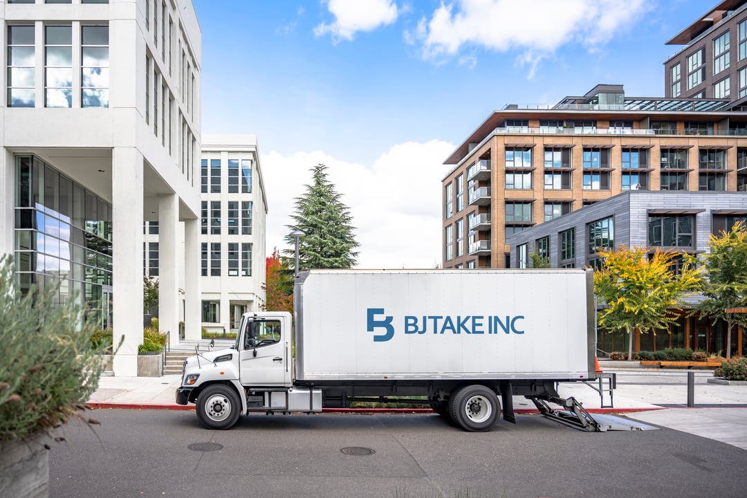 photo of bj take truck offering local freight delivery to toronto